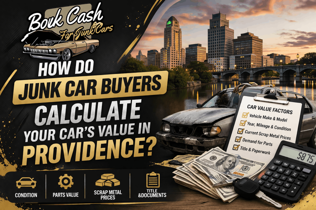 How Do Junk Car Buyers Calculate Your Car’s Value in Providence?