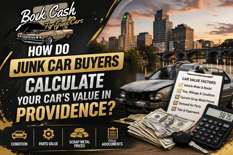 How Do Junk Car Buyers Calculate Your Car’s Value in Providence?